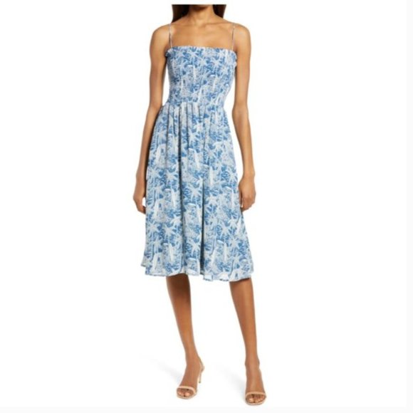 Reformation Sable Midi Dress - Bali - Picture 3 of 9